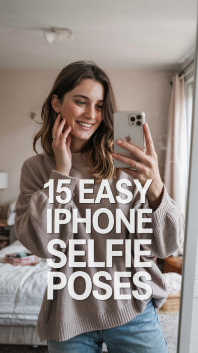 15 Easy Selfie Poses for iPhone (Look Amazing Every Time!)