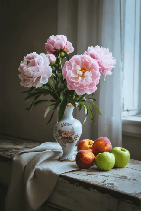 A pin about still life flowers photography, featuring jewelry, rings, bracelets with earthy greens, warm browns, natural wood colors and studio flash.