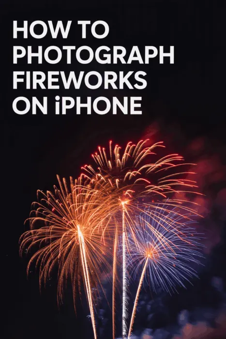 How to photograph fireworks with iPhone for bright, colorful fireworks bursting in the night sky and step-by-step photography tips.