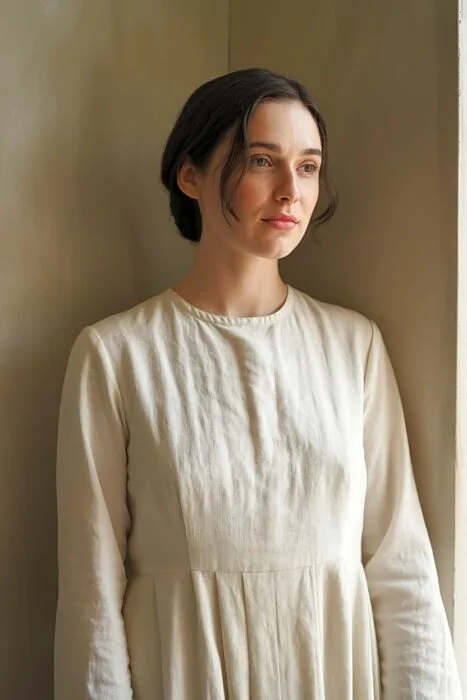 Woman posing indoors for a movie-inspired birthday photoshoot.