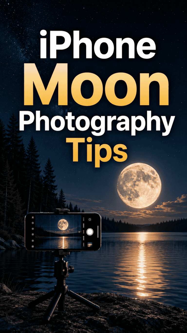 iPhone Moon Photography: Best Settings for Clear Moon Photos